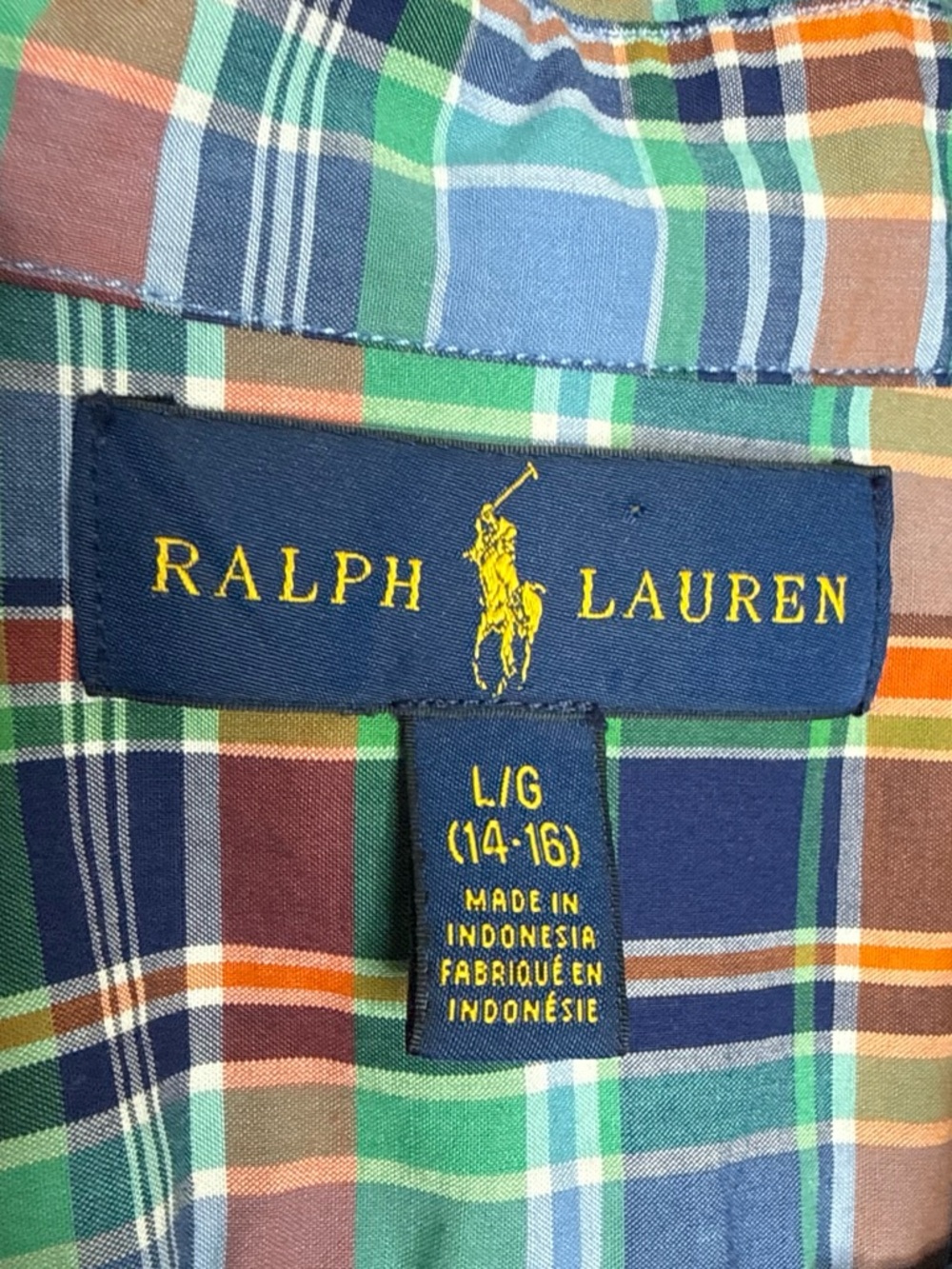 Ralph Lauren Multicolor Plaid Button-Down Shirt